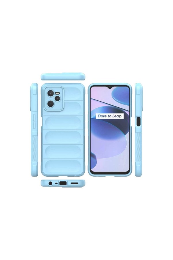 Evimdeyokyok Realme C35 Kılıf Optimum Silikon - Sky Blue