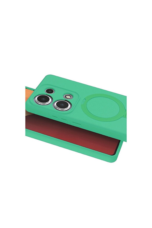 Evi̇mdeyokyok Xi̇aomi̇ Redmi̇ Note 13 Pro 4G Regal Magsafe Standlı Kapak - Yeşi̇l