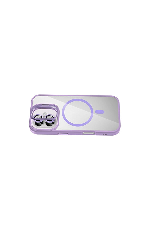 Evi̇mdeyokyok Joko Apple İphone 16 Plus Remi̇m Lensli̇ Magsafe Standlı Kapak - Li̇la