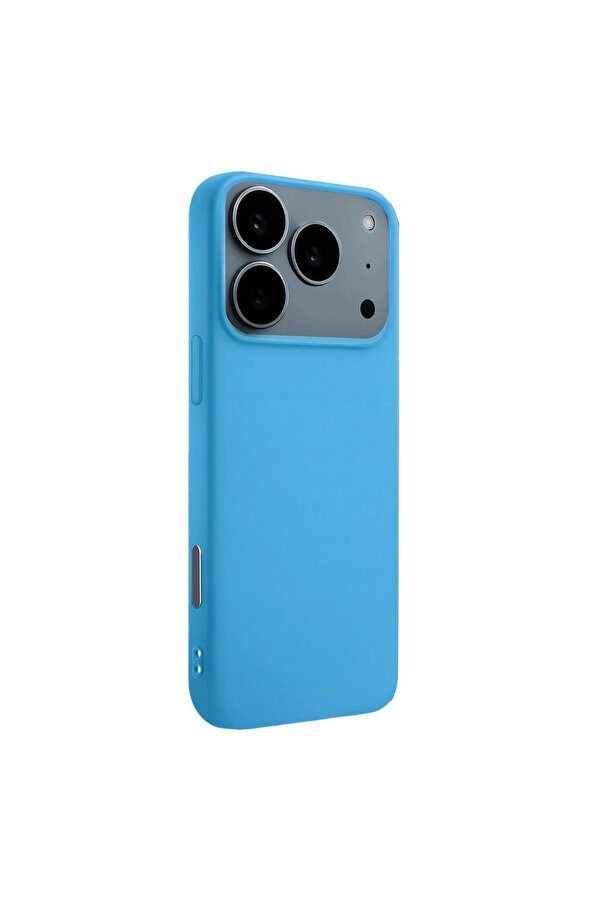 Evi̇mdeyokyok Apple İphone 17 Pro Max Nano İçi̇ Kadi̇fe Si̇li̇kon - Mavi̇
