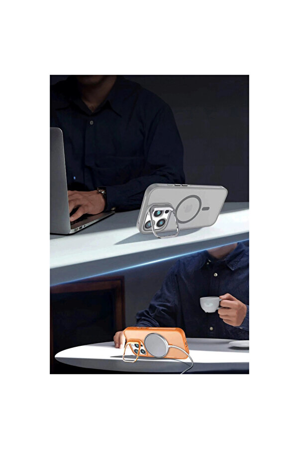 Evi̇mdeyokyok Joko Apple İphone 16 Flet Lens Magsafe Kapak - Koyu Yeşi̇l