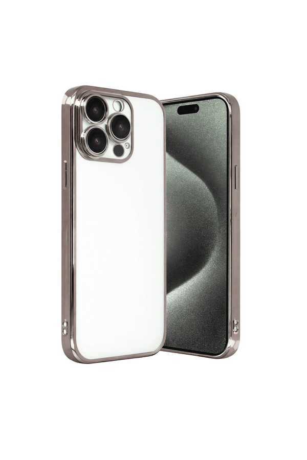 Evi̇mdeyokyok Apple İphone 15 Pro Max Razer Lensli̇ Si̇li̇kon - Ti̇tan Gri̇