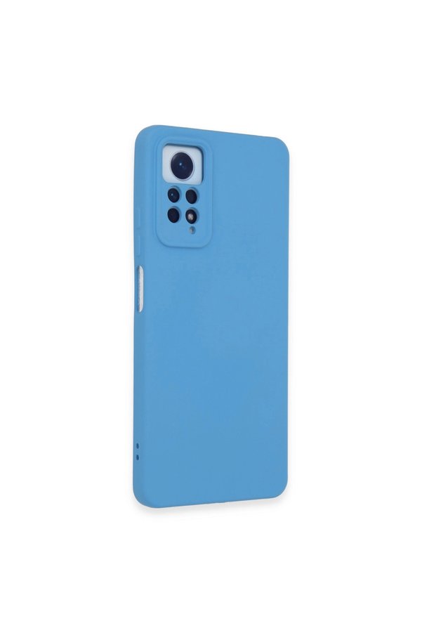 Evimdeyokyok Xiaomi Redmi Note 12 Pro 4G Kılıf Nano İçi Kadife Silikon - Mavi
