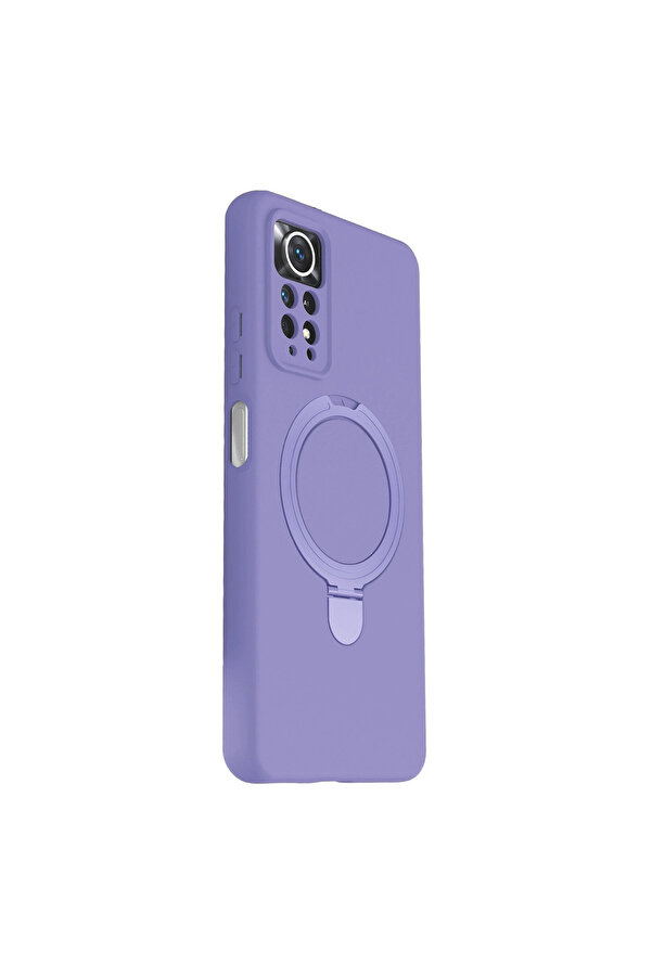 Evi̇mdeyokyok Xi̇aomi̇ Redmi̇ Note 12 Pro 4G Regal Magsafe Standlı Kapak - Li̇la