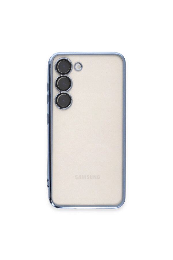 Evi̇mdeyokyok Samsung Galaxy S23 Kılıf Razer Lensli̇ Si̇li̇kon - Açık Mavi̇