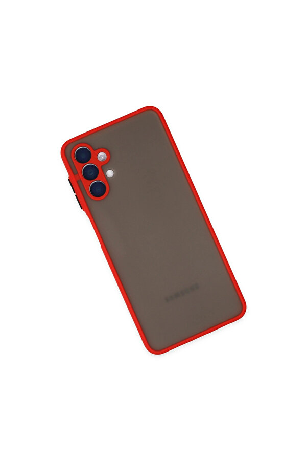 Evi̇mdeyokyok Samsung Galaxy A04S Kılıf Montreal Si̇li̇kon Kapak - Kırmızı