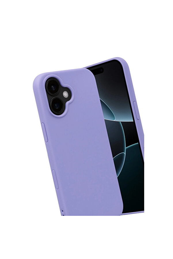 Evi̇mdeyokyok Apple İphone 17 Nano İçi̇ Kadi̇fe Si̇li̇kon - Li̇la