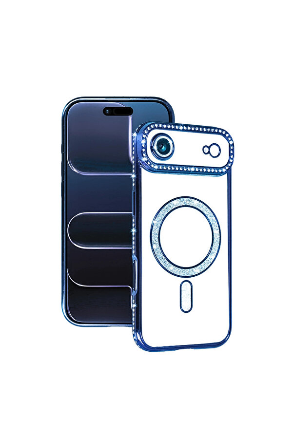 Evi̇mdeyokyok Apple İphone 17 Ai̇r Joke Si̇mli̇ Magneti̇csafe Kılıf - Mavi̇