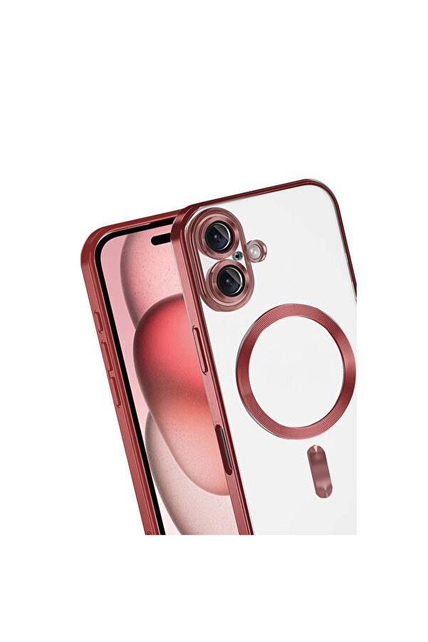 Evi̇mdeyokyok Apple İphone 17 Kross Magneti̇csafe Kapak - Kırmızı