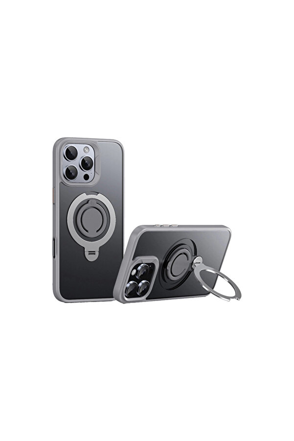 Evi̇mdeyokyok Joko Apple İphone 16 Pro Avatar 360 Dönen Magsafe Kapak - Ti̇tan Gri̇