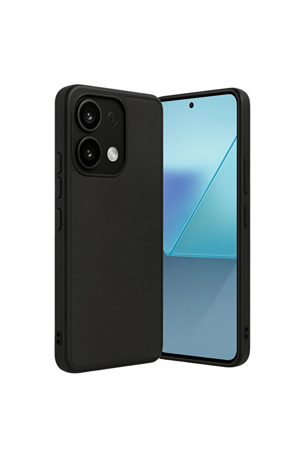 Evi̇mdeyokyok Xi̇aomi̇ Redmi̇ Note 13 4G Kılıf Aras Deri̇ Kapak - Si̇yah