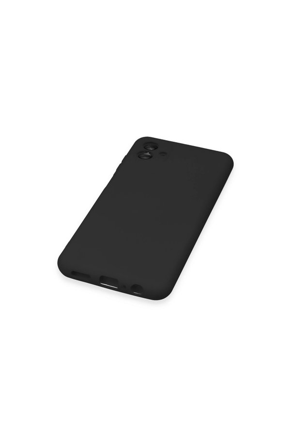 Evimdeyokyok Samsung Galaxy A04E Kılıf Nano İçi Kadife Silikon - Siyah