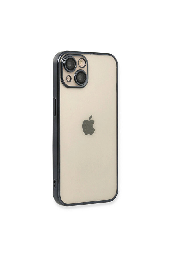 Evi̇mdeyokyok Apple İphone 14 Kılıf Razer Lensli̇ Si̇li̇kon - Si̇yah