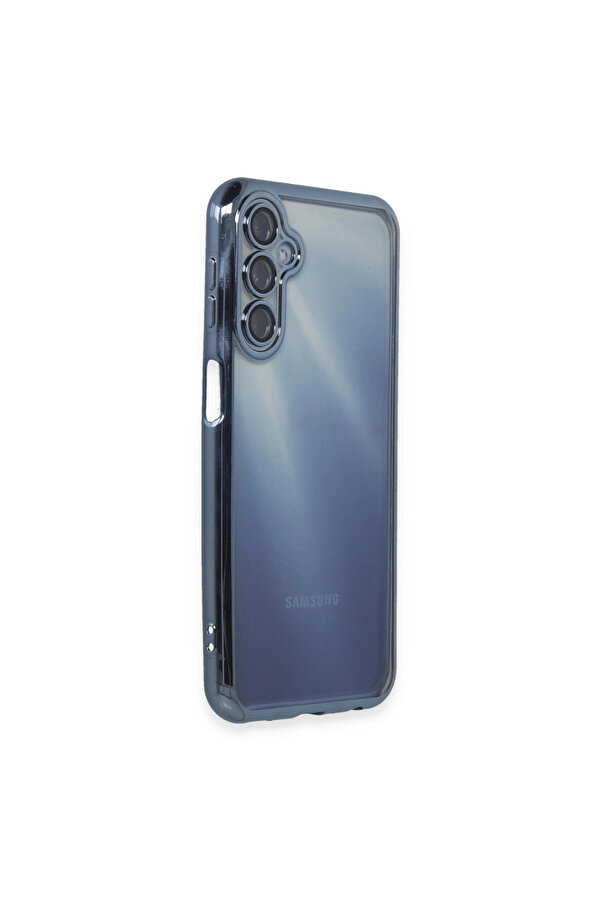 Evi̇mdeyokyok Samsung Galaxy A55 5G Kılıf Razer Lensli̇ Si̇li̇kon - Açık Mavi̇