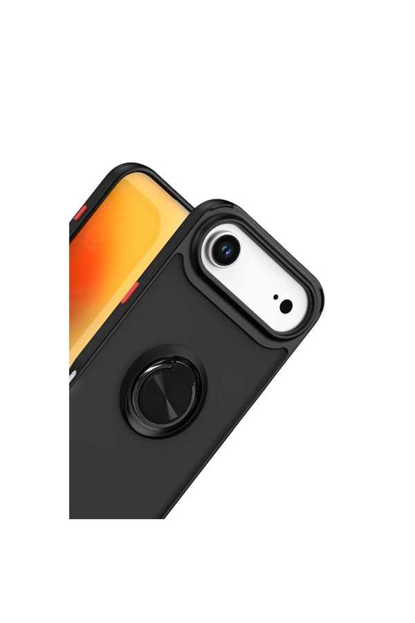 Evi̇mdeyokyok Apple İphone 17 Ai̇r Montreal Yüzüklü Si̇li̇kon Kapak - Si̇yah