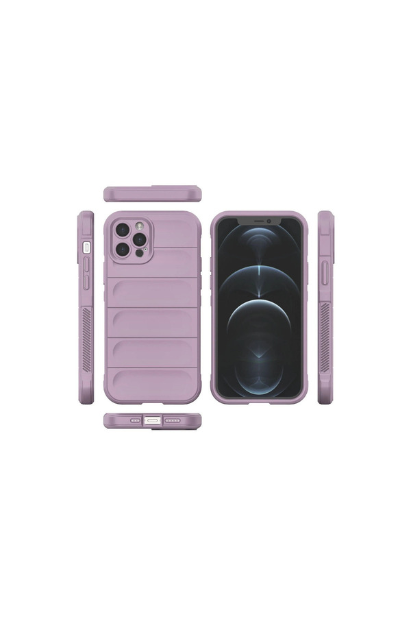 Evi̇mdeyokyok Apple İphone 12 Pro Kılıf Opti̇mum Si̇li̇kon - Mor