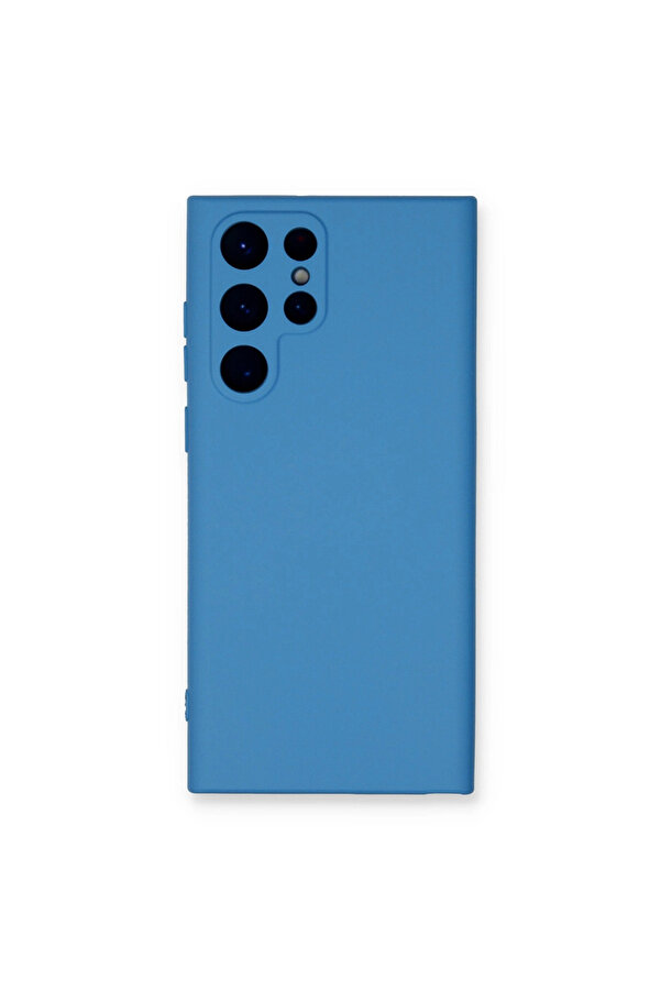 Evi̇mdeyokyok Samsung Galaxy S24 Ultra Kılıf Nano İçi̇ Kadi̇fe Si̇li̇kon - Mavi̇