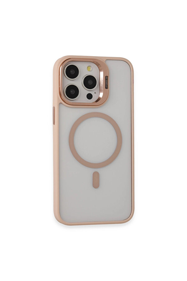 Evi̇mdeyokyok Joko Apple İphone 15 Pro Max Kılıf Roblox Lens Magsafe Standlı Kapak - Pudra