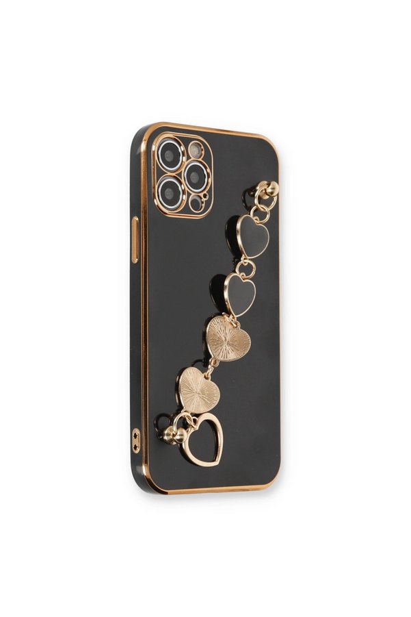 Evimdeyokyok Apple İphone 12 Pro Max Kılıf Esila Silikon - Siyah