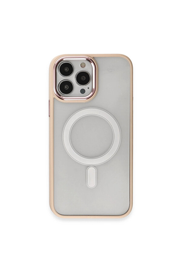 Evi̇mdeyokyok Apple İphone 15 Pro Max Kılıf Room Magneti̇csafe Si̇li̇kon - Pudra
