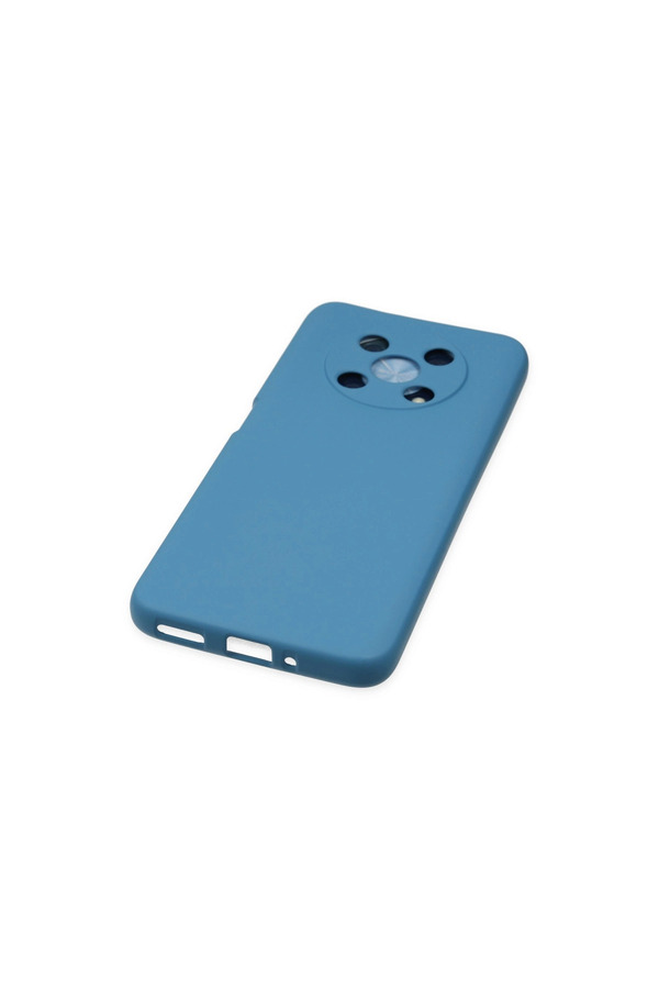 Evi̇mdeyokyok Huawei̇ Nova Y90 Kılıf Nano İçi̇ Kadi̇fe Si̇li̇kon - Mavi̇