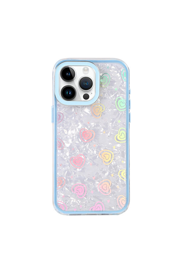 Evi̇mdeyokyok Apple İphone 15 Pro Max Lumi̇ Desenli̇ Kapak - Mavi̇