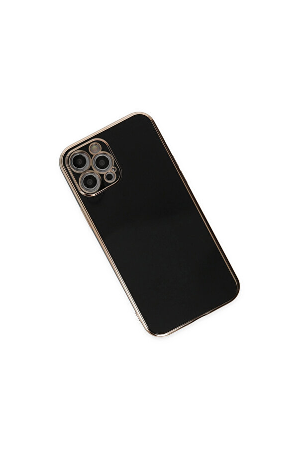 Evi̇mdeyokyok Apple İphone 12 Pro Kılıf Volet Si̇li̇kon - Si̇yah