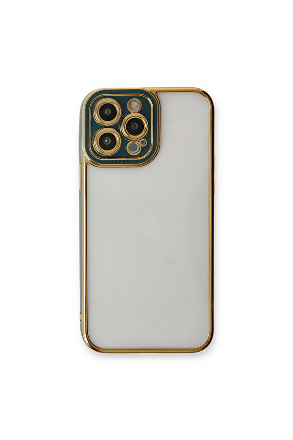 Evi̇mdeyokyok Apple İphone 14 Pro Kılıf Li̇va Lens Si̇li̇kon - Yeşi̇l