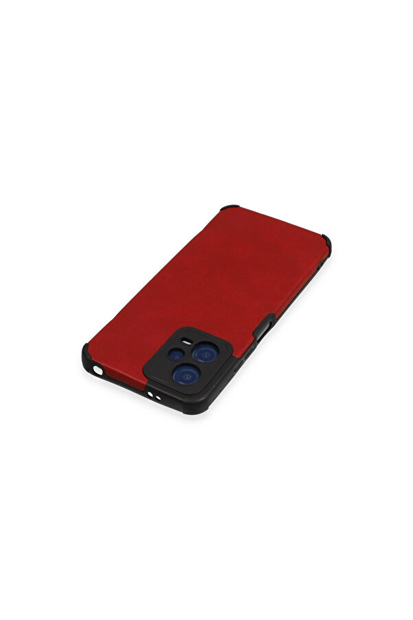 Evi̇mdeyokyok Xi̇aomi̇ Redmi̇ Note 12 5G Kılıf Loop Deri̇ Si̇li̇kon - Kırmızı