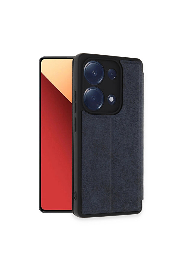 Evi̇mdeyokyok Xi̇aomi̇ Redmi̇ Note 13 Pro 4G Kılıf Fli̇p Cover - Laci̇vert