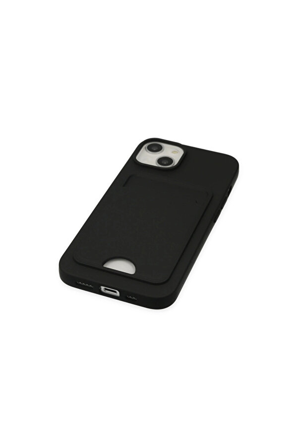 Evi̇mdeyokyok Apple İphone 14 Plus Kılıf Kelvi̇n Kartvi̇zi̇tli̇ Si̇li̇kon - Si̇yah