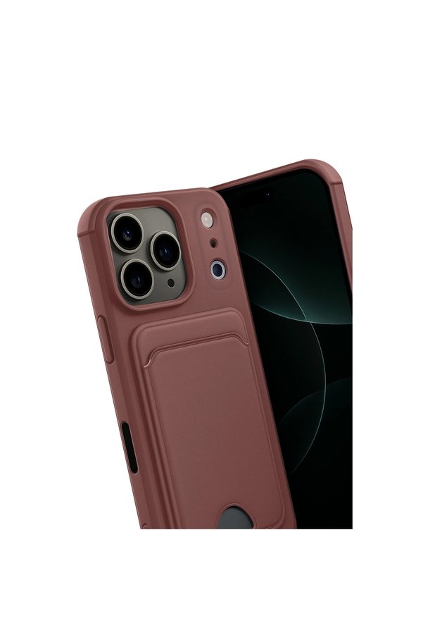 Evimdeyokyok Apple İphone 17 Pro Kelvin Kartvizitli Silikon - Bordo