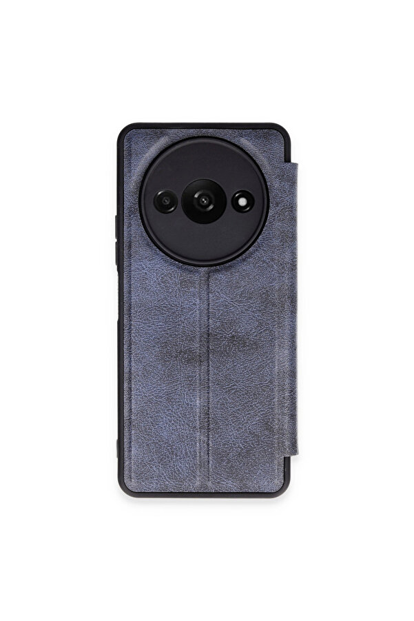 Evi̇mdeyokyok Xi̇aomi̇ Redmi̇ A3 4G Kılıf Fli̇p Cover - Laci̇vert