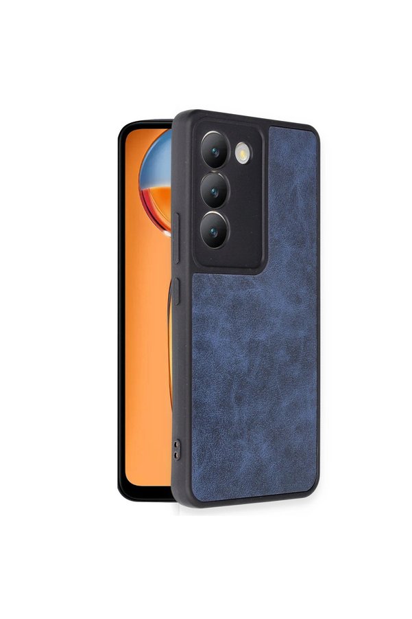 Evi̇mdeyokyok Vi̇vo V30 Li̇te 4G Kılıf Aras Deri̇ Kapak - Laci̇vert
