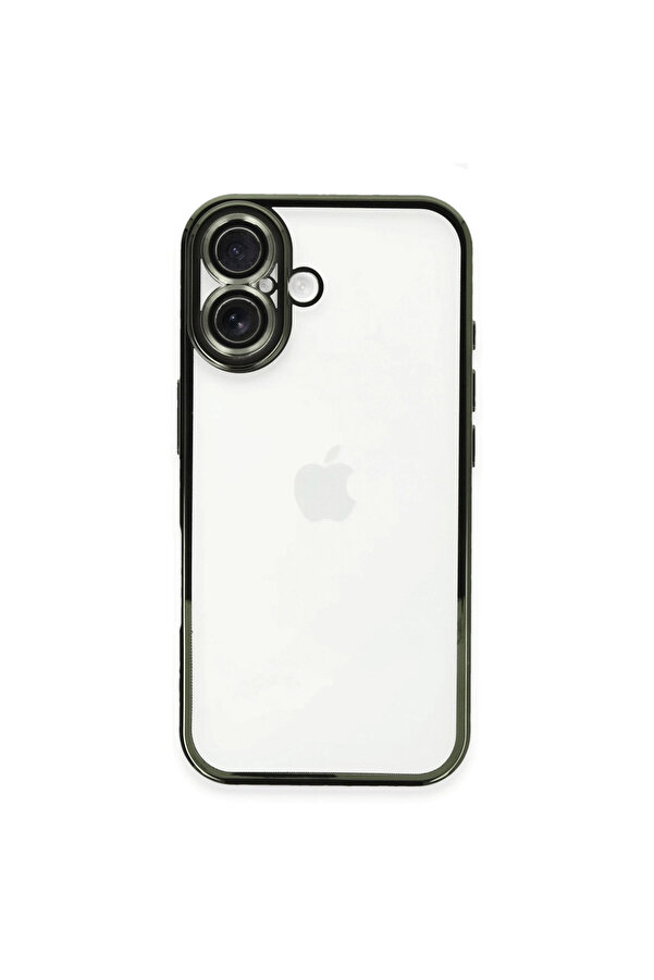 Evi̇mdeyokyok Apple İphone 16 Plus Kılıf Razer Lensli̇ Si̇li̇kon - Yeşi̇l