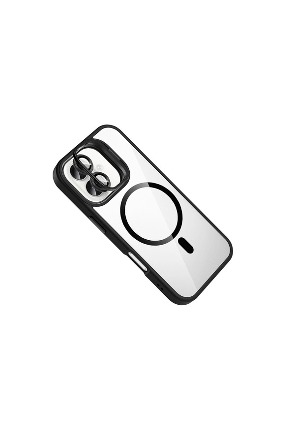 Evi̇mdeyokyok Joko Apple İphone 17 Remi̇m Lensli̇ Magsafe Standlı Kapak - Si̇yah