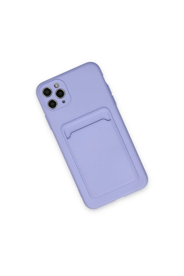 Evimdeyokyok Apple İphone 11 Pro Max Kılıf Kelvin Kartvizitli Silikon - Lila