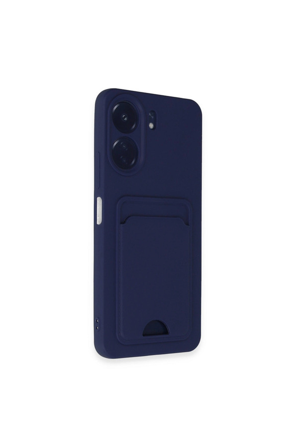 Evimdeyokyok Xiaomi Redmi 13C Kılıf Kelvin Kartvizitli Silikon - Lacivert