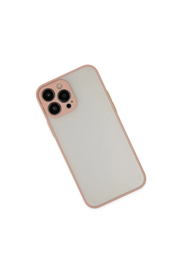 Evi̇mdeyokyok Apple İphone 15 Pro Kılıf Montreal Si̇li̇kon Kapak - Pembe