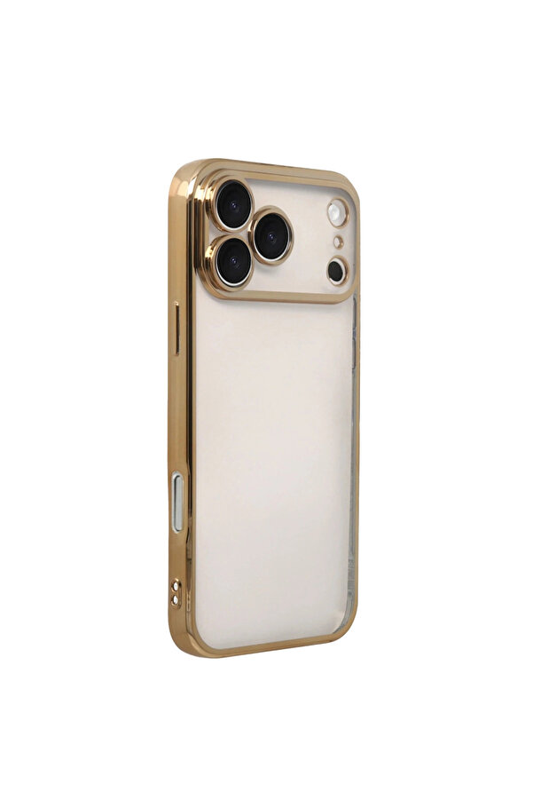 Evi̇mdeyokyok Apple İphone 17 Pro Max Razer Lensli̇ Si̇li̇kon - Gold