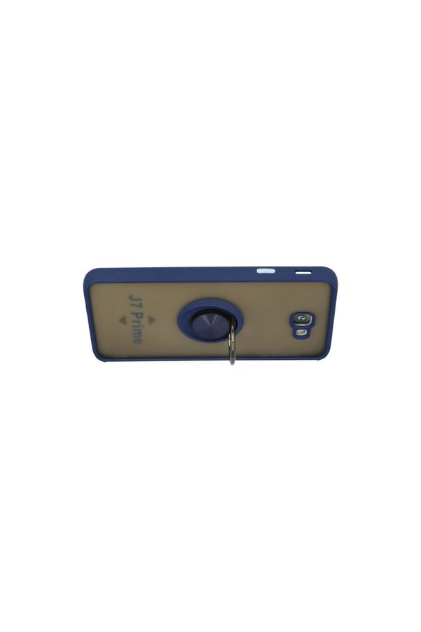 Evimdeyokyok Samsung Galaxy J7 Prime Kılıf Montreal Yüzüklü Silikon Kapak - Lacivert