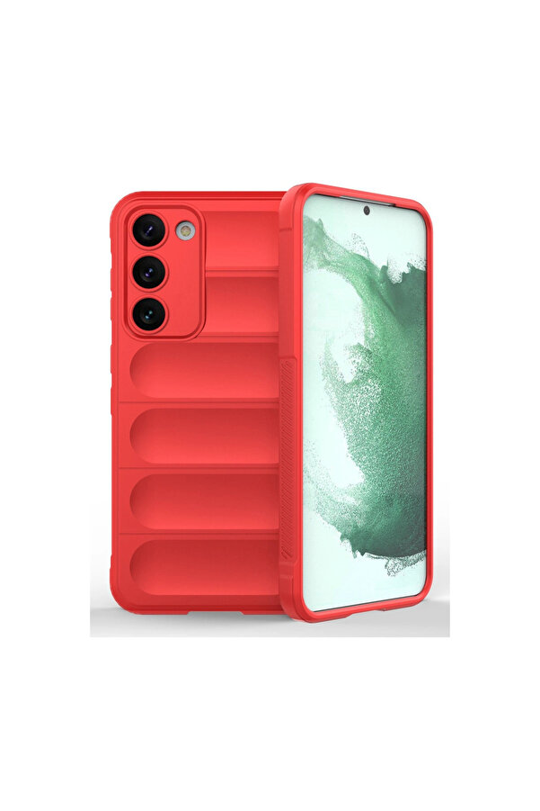 Evi̇mdeyokyok Samsung Galaxy S23 Plus Kılıf Opti̇mum Si̇li̇kon - Kırmızı