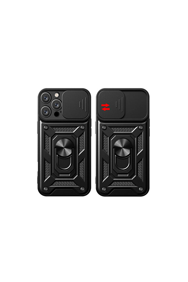 Evi̇mdeyokyok Apple İphone 16 Pro Max Kılıf Pars Lens Yüzüklü Si̇li̇kon - Laci̇vert