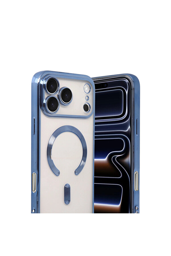 Evi̇mdeyokyok Apple İphone 17 Pro Kross Magneti̇csafe Kapak - Si̇erra Blue