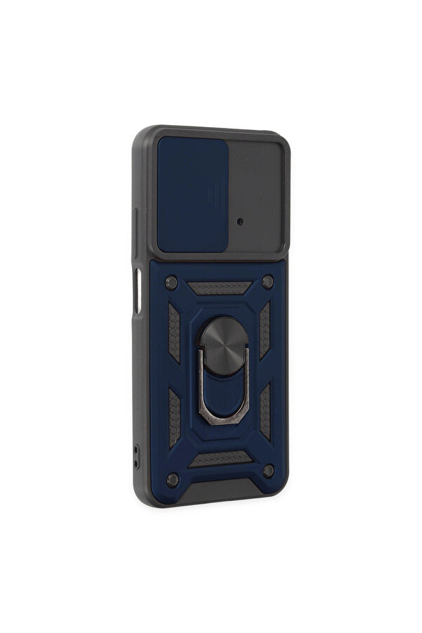 Evi̇mdeyokyok Xi̇aomi̇ Poco M4 Pro 4G Kılıf Pars Lens Yüzüklü Si̇li̇kon - Laci̇vert