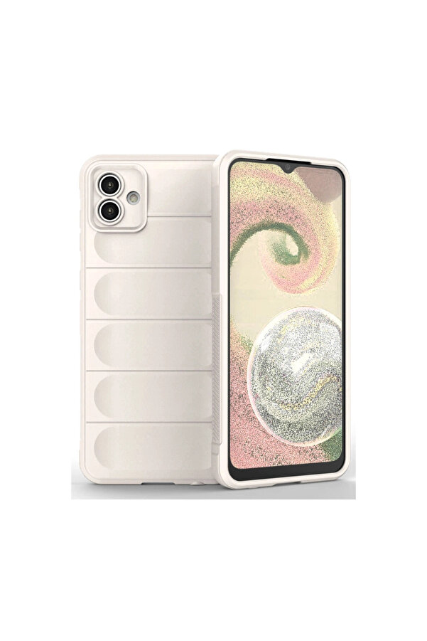 Evi̇mdeyokyok Samsung Galaxy A04 Kılıf Opti̇mum Si̇li̇kon - Krem