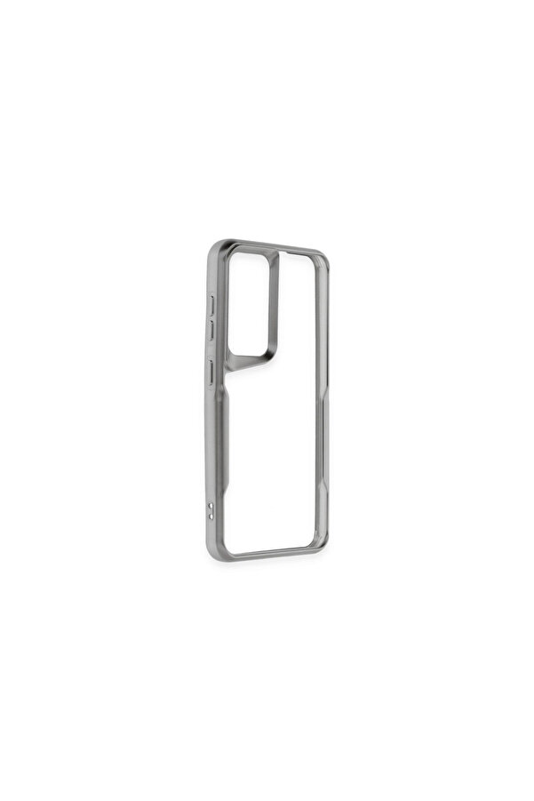 Evi̇mdeyokyok Samsung Galaxy A35 5G Kılıf Boyi̇ Si̇li̇kon Kapak - Gümüş