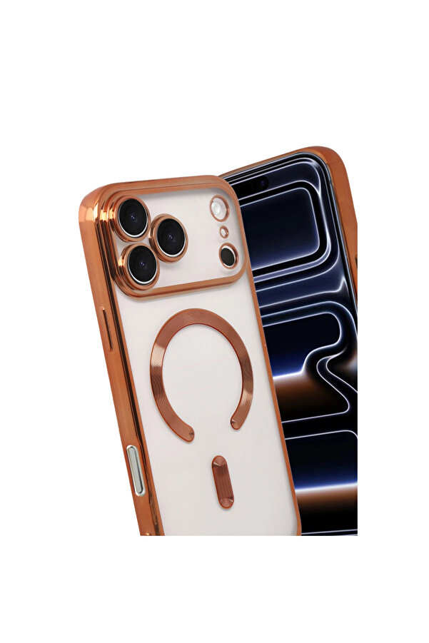 Evi̇mdeyokyok Apple İphone 17 Pro Kross Magneti̇csafe Kapak - Turuncu
