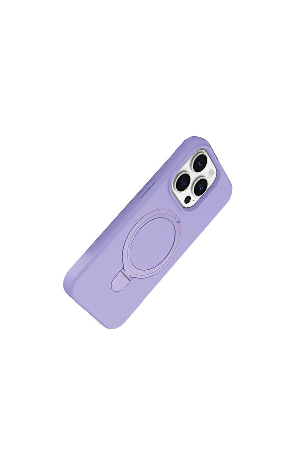 Evi̇mdeyokyok Apple İphone 15 Pro Max Regal Magsafe Standlı Kapak - Li̇la