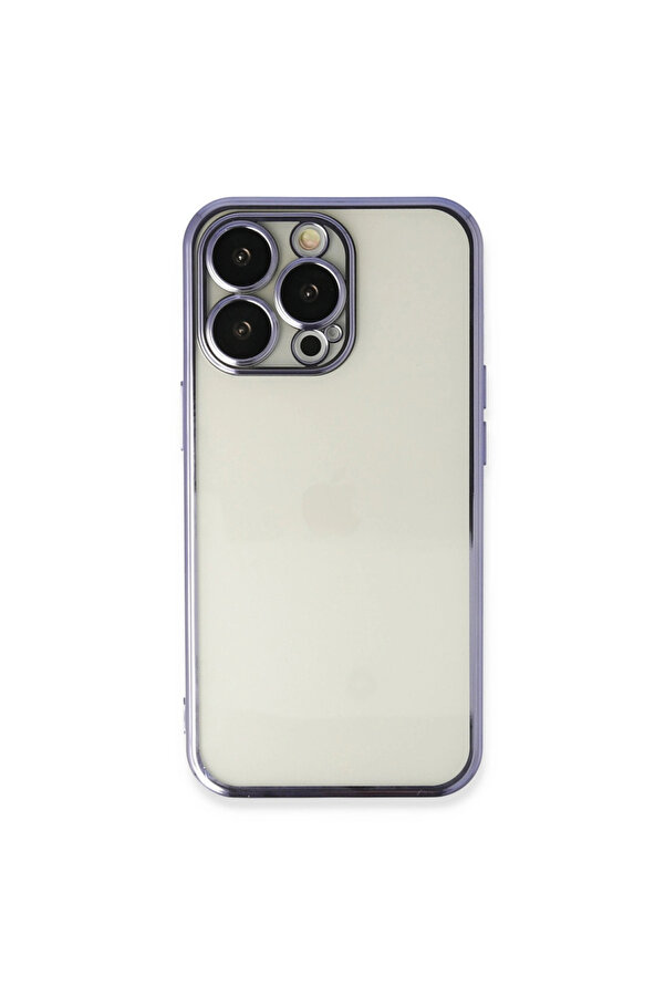 Evi̇mdeyokyok Apple İphone 14 Pro Kılıf Razer Lensli̇ Si̇li̇kon - Mor